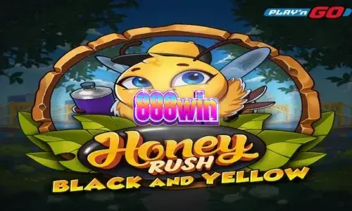 Interface do slot Honey Rush Black and Yellow em um dispositivo móvel